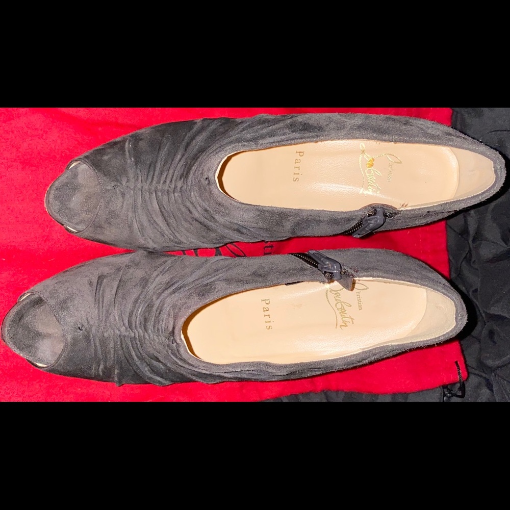 Christian Louboutin Peep Toe Booties